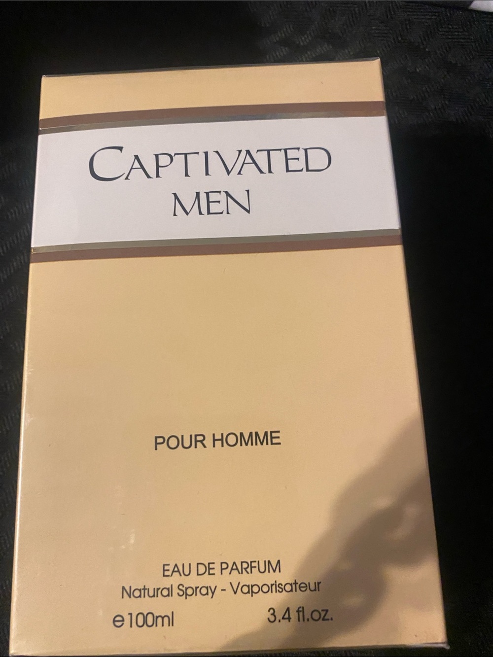 Captivated Men by Fragrance Couture Box for Men 3.4 Oz Eau De Parfum Spray